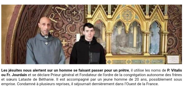 L'alerte donnée par le diocèse de Toulouse.