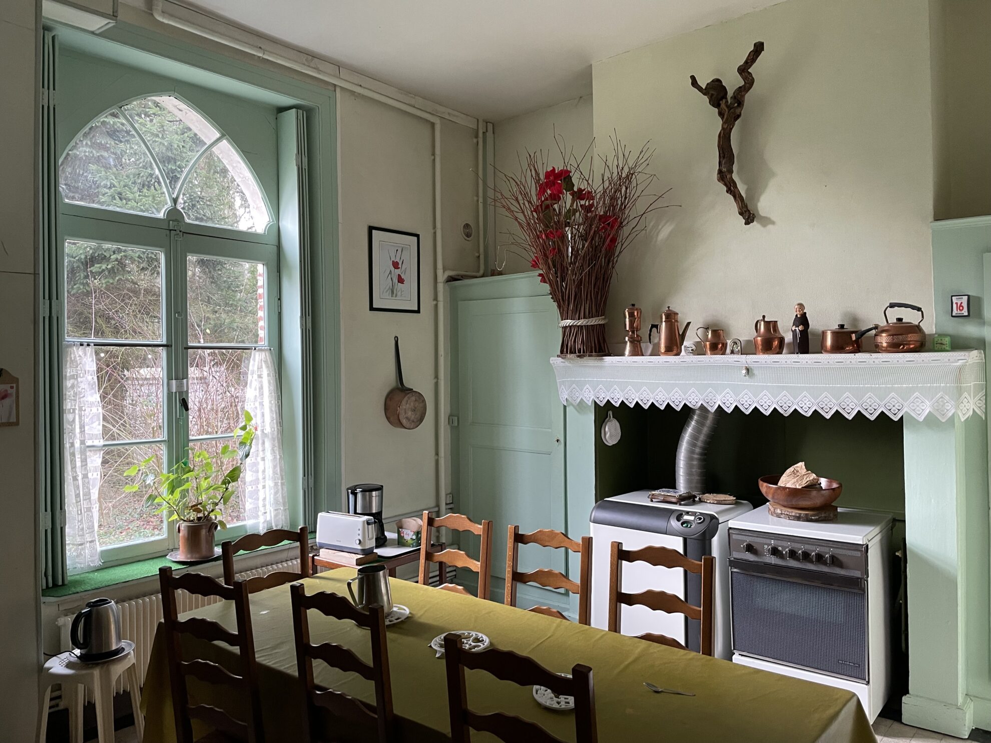 Seul le petit déjeuner est pris à Saint-Charles.